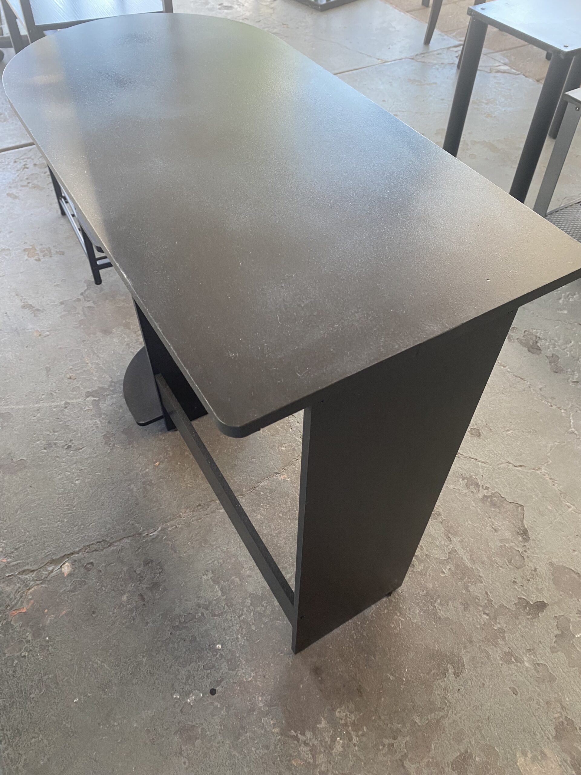 IMG_6415 Black Wood Desk - Image 1