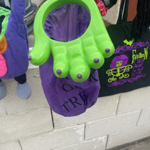 Halloween Monster Arm Hand Candy Bag Grabber.