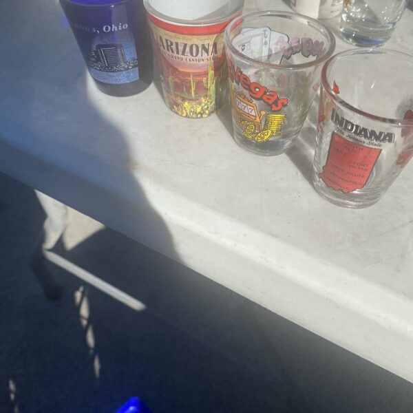 Stamp Design Shot Glass- Set of 4