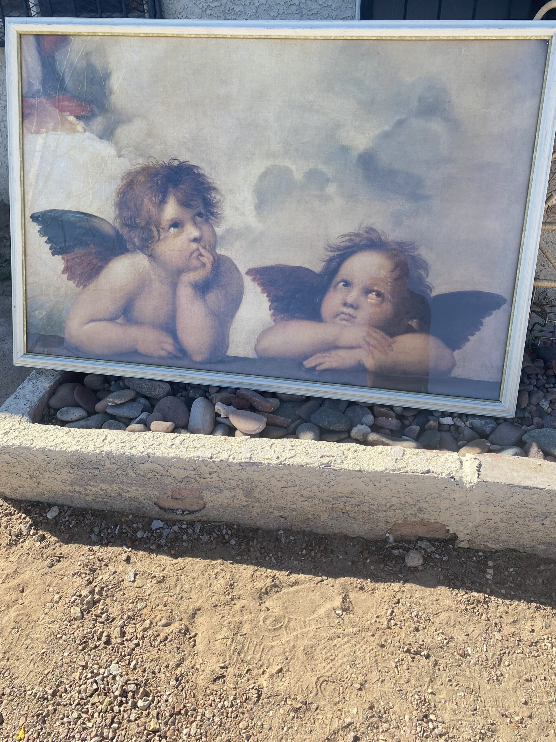 IMG_6789 Raphael Two Cherubs ,Vintage Art - Image 1